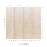 SUBLIME 4 PANEL SET PARCHMENT Schumacher Wallpaper wallpaper - SKU 5017131