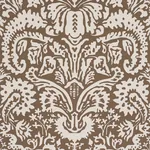 SUFFOLK DAMASK - BROWN Schumacher Wallpaper | Wallpaper Twin SUFFOLK DAMASK BROWN Schumacher Wallpaper wallpaper - SKU 5017720