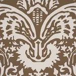 SUFFOLK DAMASK - BROWN Schumacher Wallpaper | Wallpaper Twin SUFFOLK DAMASK BROWN Schumacher Wallpaper wallpaper - SKU 5017720