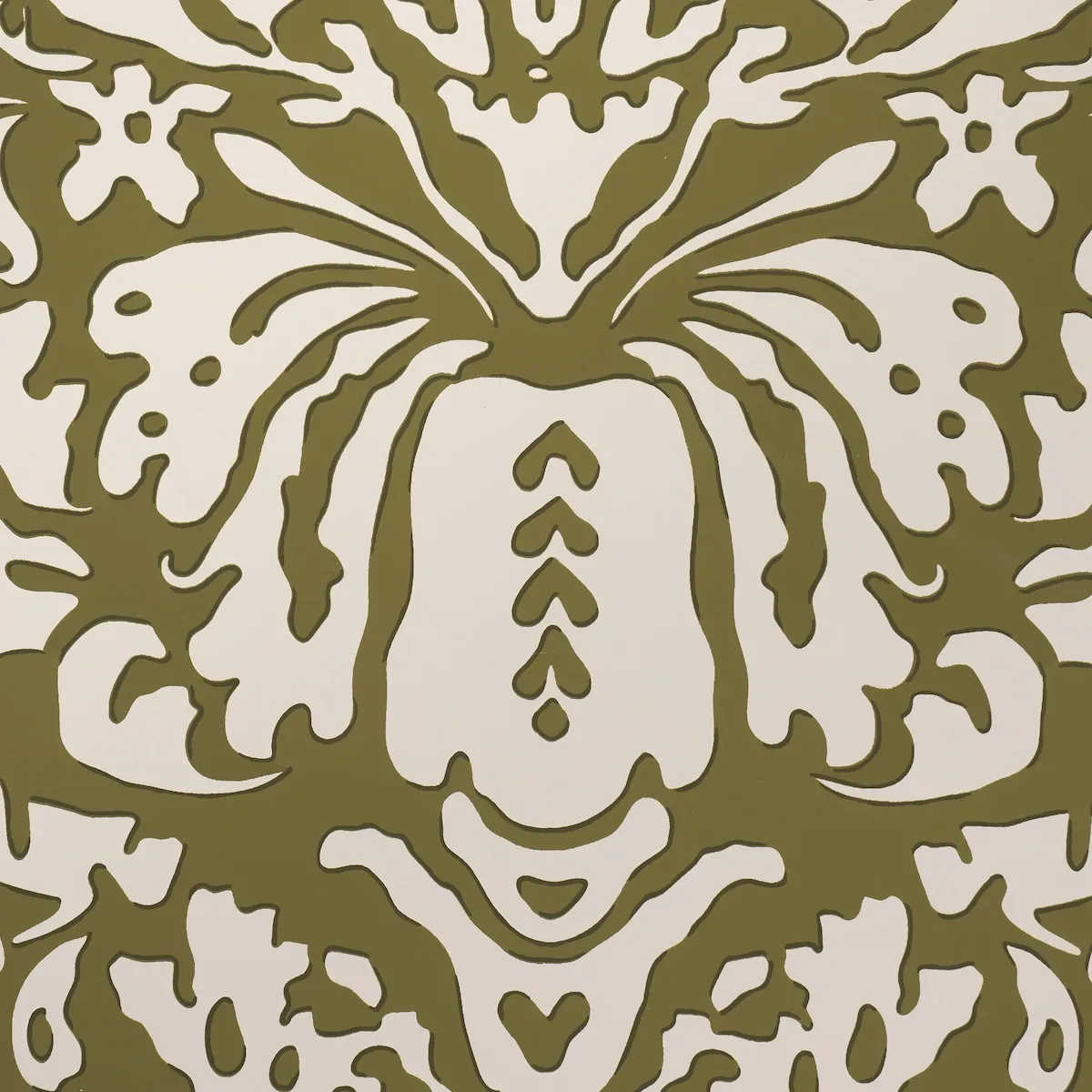 SUFFOLK DAMASK - OLIVE Schumacher Wallpaper | Wallpaper Twin SUFFOLK DAMASK OLIVE Schumacher Wallpaper wallpaper - SKU 5016242