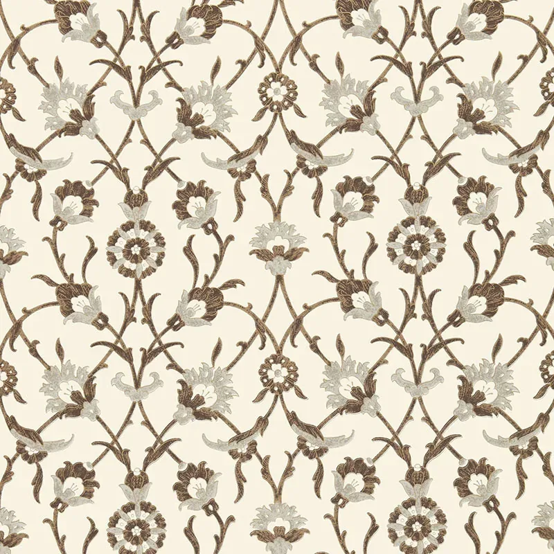 SULTAN'S TRELLIS SEPIA Schumacher Wallpaper wallpaper - SKU 5006701
