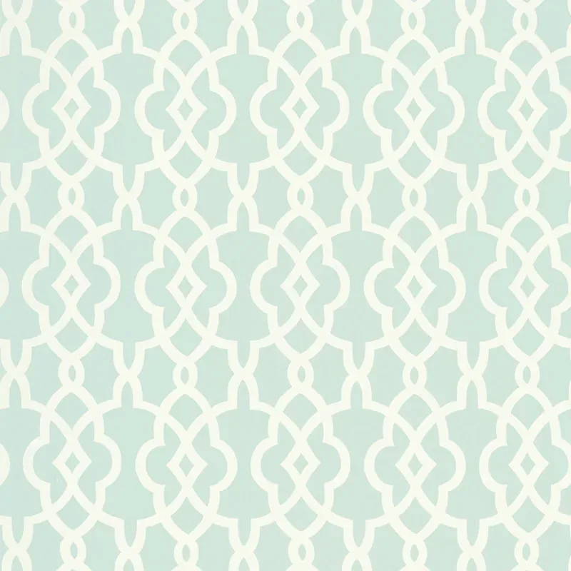 SUMMER PALACE FRET MINERAL Schumacher Wallpaper wallpaper - SKU 5005143