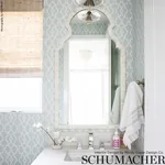SUMMER PALACE FRET - MINERAL Schumacher Wallpaper | Wallpape SUMMER PALACE FRET MINERAL Schumacher Wallpaper wallpaper - SKU 5005143