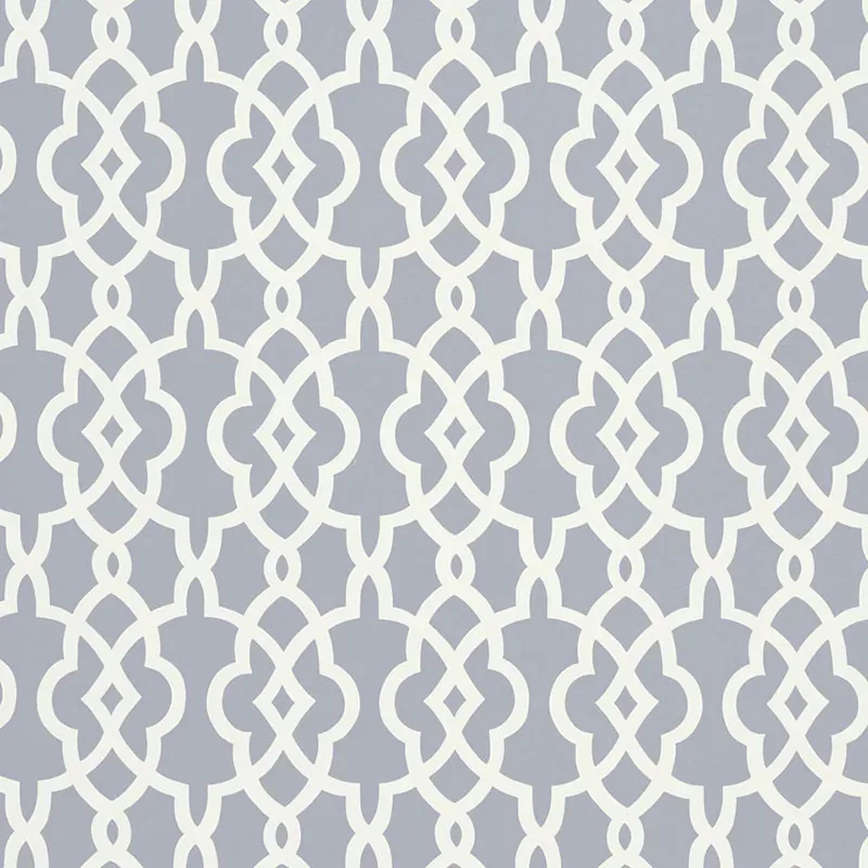 SUMMER PALACE FRET WISTERIA Schumacher Wallpaper wallpaper - SKU 5005142