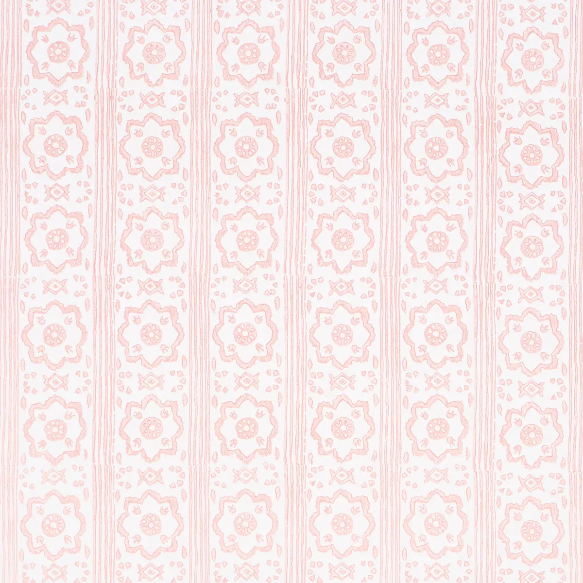 SUNDA HAND BLOCKED PRINT BLUSH Schumacher Wallpaper wallpaper - SKU 5011224
