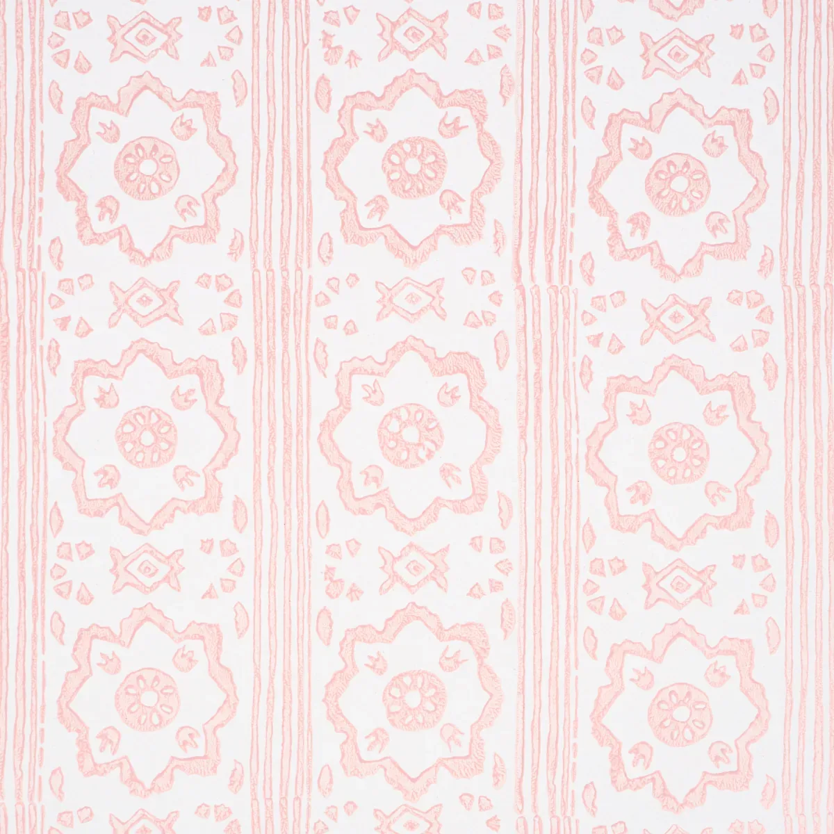 SUNDA HAND BLOCKED PRINT - BLUSH Schumacher Wallpaper | Wall SUNDA HAND BLOCKED PRINT BLUSH Schumacher Wallpaper wallpaper - SKU 5011224