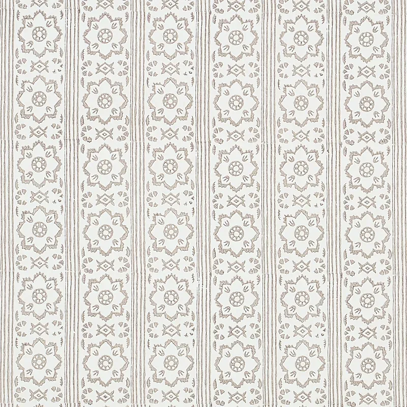 SUNDA HAND BLOCKED PRINT GREY Schumacher Wallpaper wallpaper - SKU 5011221