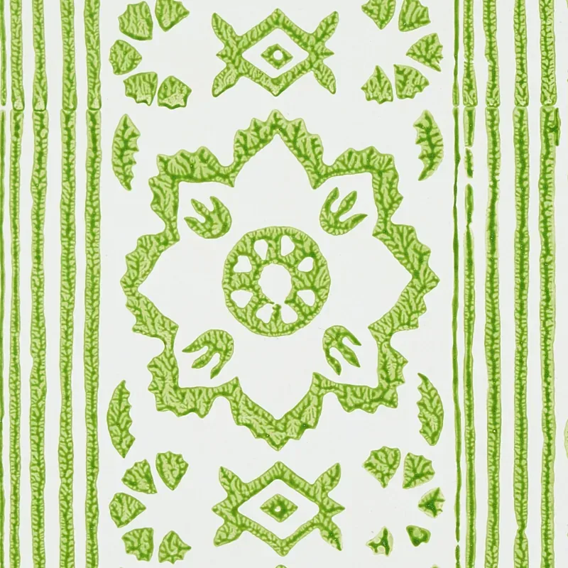 SUNDA HAND BLOCKED PRINT - LEAF Schumacher Wallpaper | Wallp SUNDA HAND BLOCKED PRINT LEAF Schumacher Wallpaper wallpaper - SKU 5011220