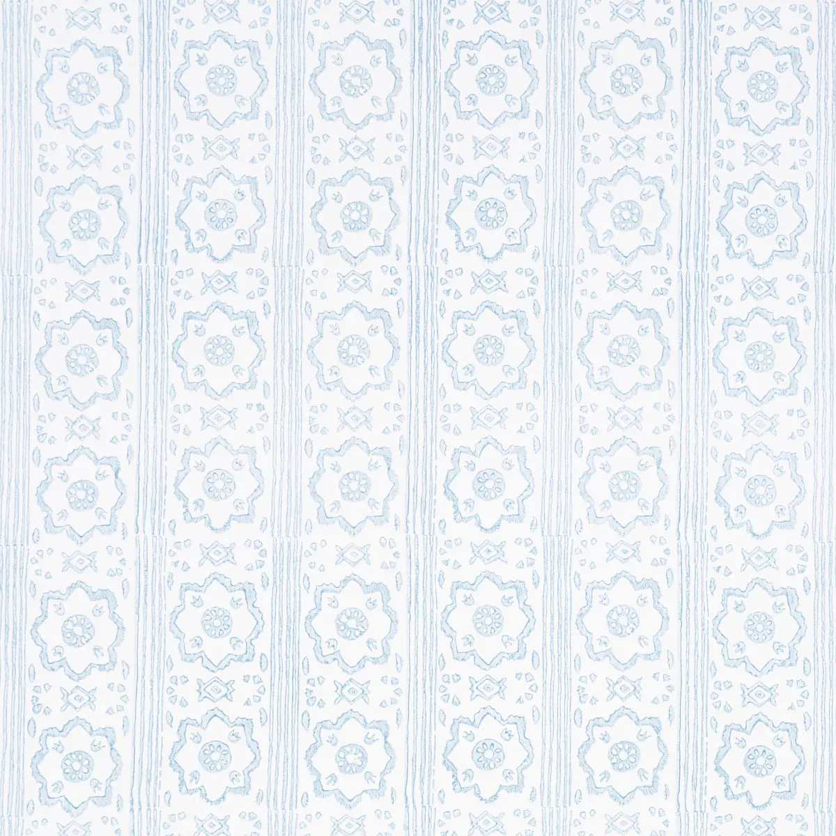 SUNDA HAND BLOCKED PRINT SKY Schumacher Wallpaper wallpaper - SKU 5011223