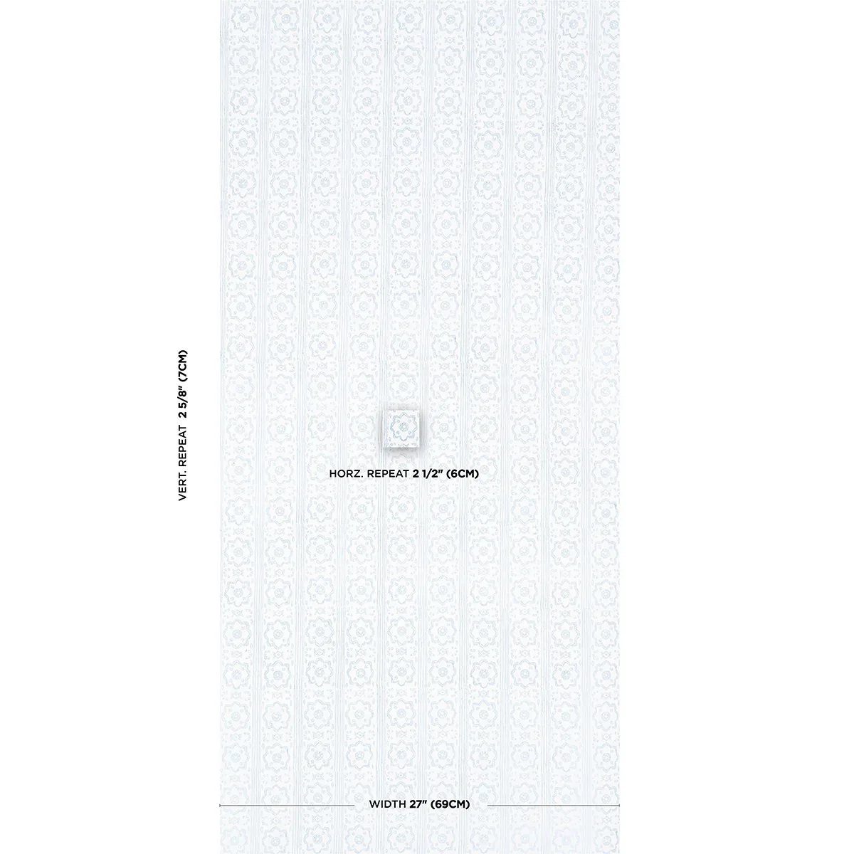 SUNDA HAND BLOCKED PRINT SKY Schumacher Wallpaper wallpaper - SKU 5011223