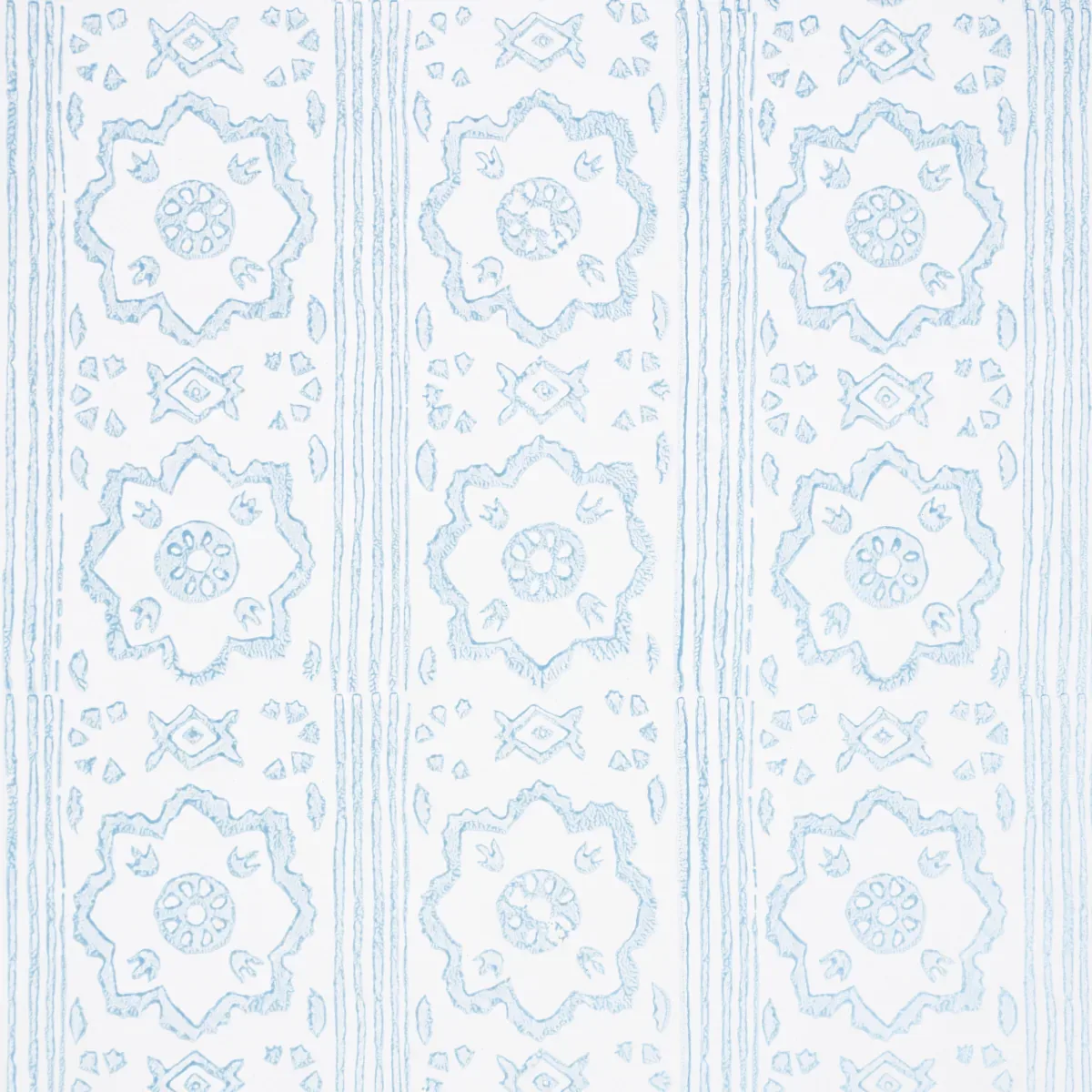 SUNDA HAND BLOCKED PRINT - SKY Schumacher Wallpaper | Wallpa SUNDA HAND BLOCKED PRINT SKY Schumacher Wallpaper wallpaper - SKU 5011223