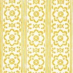 SUNDA HAND BLOCKED PRINT - YELLOW Schumacher Wallpaper | Wal SUNDA HAND BLOCKED PRINT YELLOW Schumacher Wallpaper wallpaper - SKU 5011222