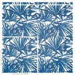 SUNLIT PALM - BLUE Schumacher Wallpaper | Wallpaper Twins SUNLIT PALM BLUE Schumacher Wallpaper wallpaper - SKU 5010562