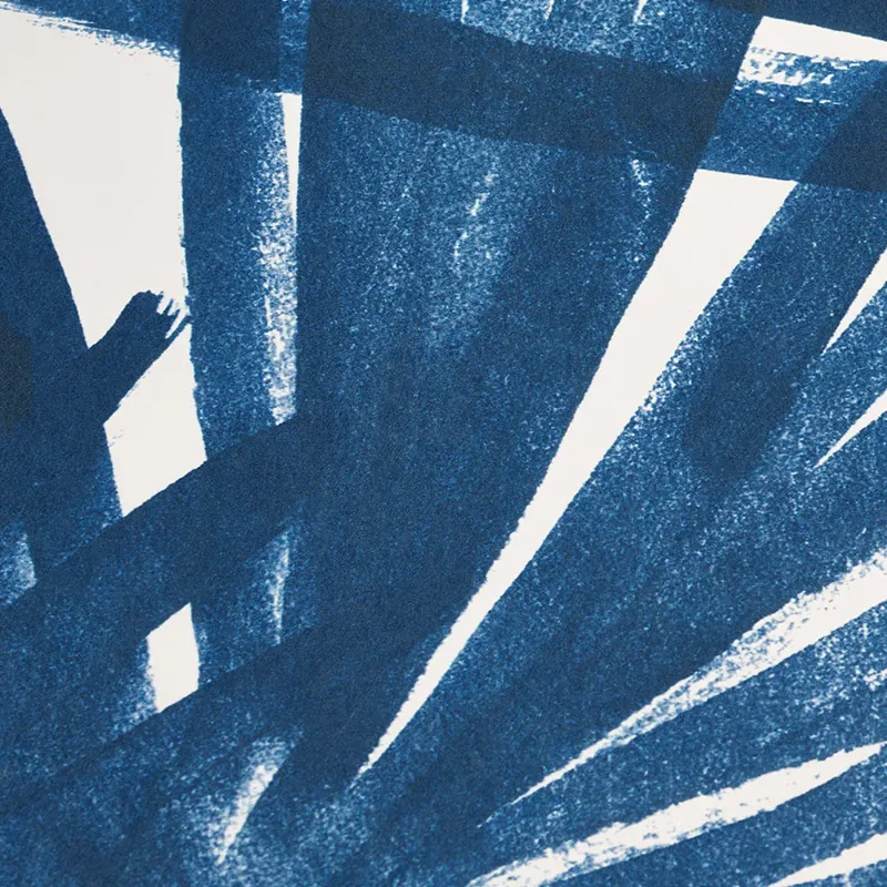 SUNLIT PALM - BLUE Schumacher Wallpaper | Wallpaper Twins SUNLIT PALM BLUE Schumacher Wallpaper wallpaper - SKU 5010562