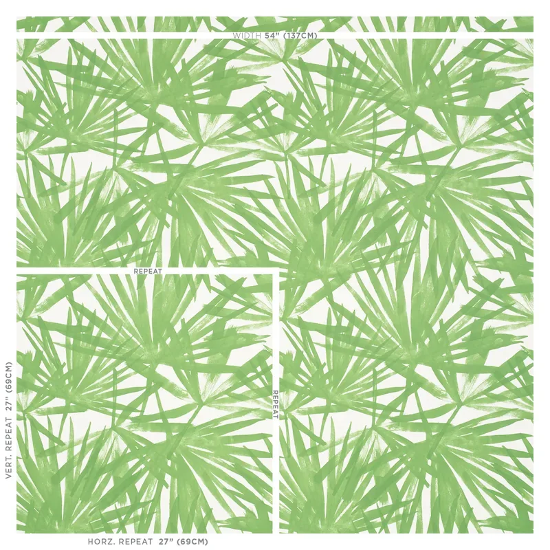 SUNLIT PALM GREEN Schumacher Wallpaper wallpaper - SKU 5010560
