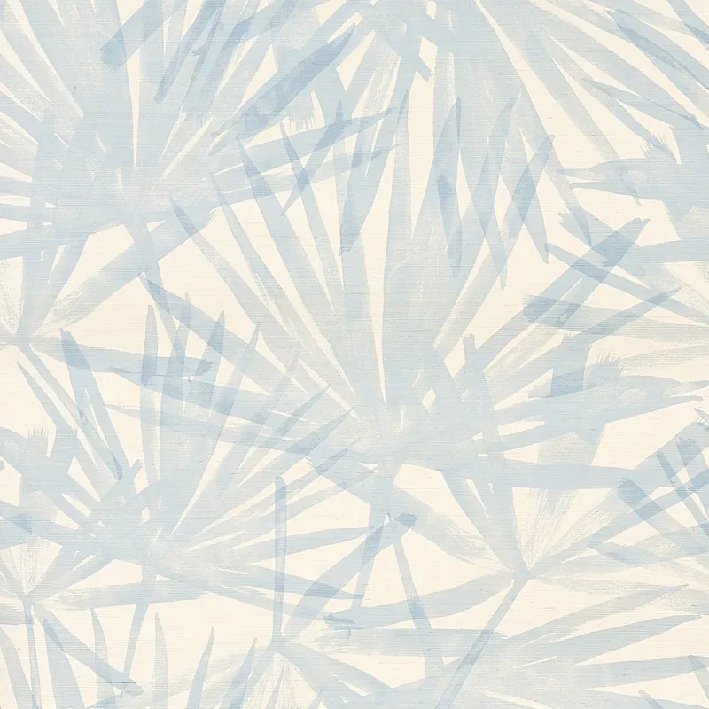 SUNLIT PALM SISAL CHAMBRAY Schumacher Wallpaper wallpaper - SKU 5012040