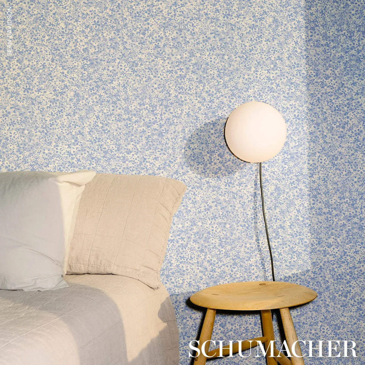 SUPERBLOOM CORNFLOWER Schumacher Wallpaper wallpaper - SKU 5014200