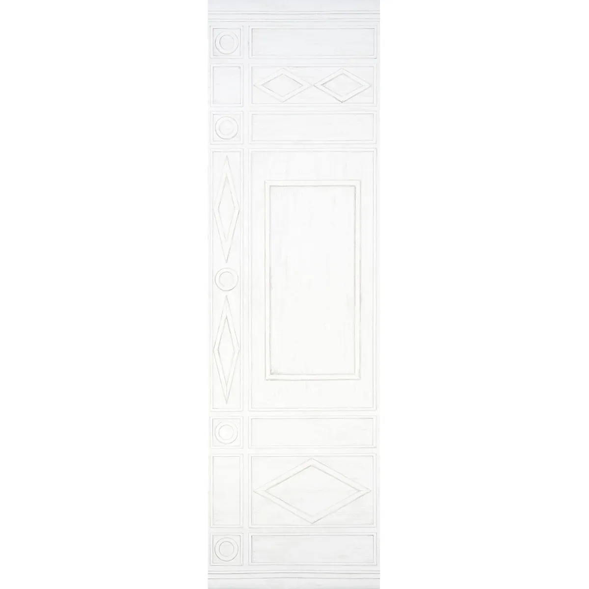 SWEDISH MANOR PANEL A WHITE Schumacher Wallpaper wallpaper - SKU 5015170