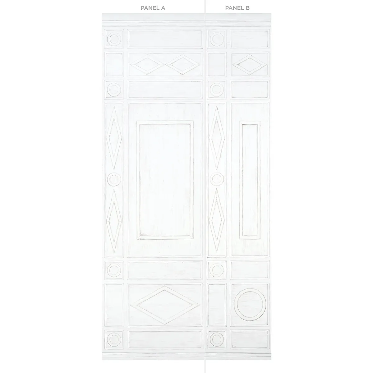 SWEDISH MANOR PANEL A - WHITE Schumacher Wallpaper | Wallpap SWEDISH MANOR PANEL A WHITE Schumacher Wallpaper wallpaper - SKU 5015170