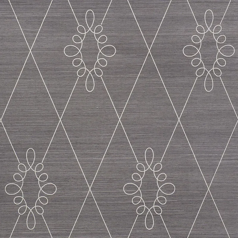 5009272 | SYLVIE EMBROIDERED SISAL – CHARCOAL