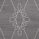 SYLVIE EMBROIDERED SISAL CHARCOAL Schumacher Wallpaper wallpaper - SKU 5009272