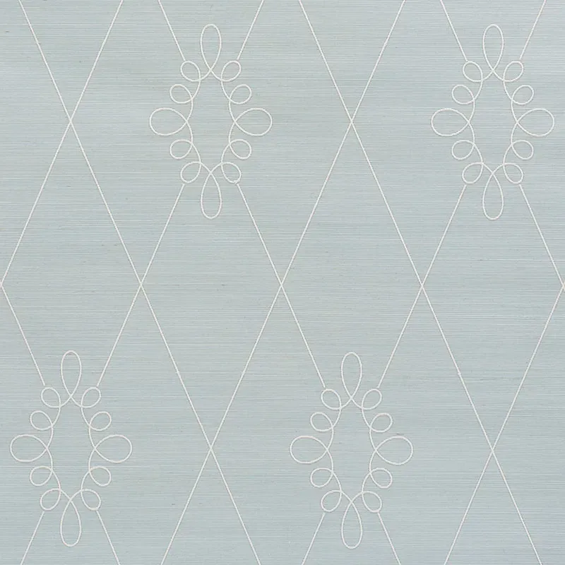 5009271 | SYLVIE EMBROIDERED SISAL – WATER BLUE
