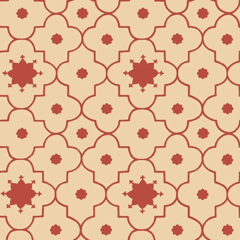 Taj Trellis POMEGRANATE Schumacher Wallpaper wallpaper - SKU 5006622
