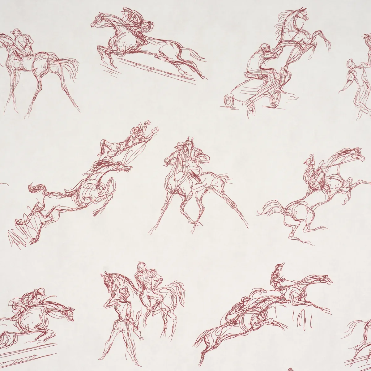 TANBARK DARK RED Schumacher Wallpaper wallpaper - SKU 5017391