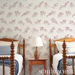 TANBARK - DARK RED Schumacher Wallpaper | Wallpaper Twins TANBARK DARK RED Schumacher Wallpaper wallpaper - SKU 5017391