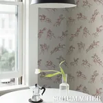 TANBARK - DARK RED Schumacher Wallpaper | Wallpaper Twins TANBARK DARK RED Schumacher Wallpaper wallpaper - SKU 5017391
