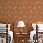 TANBARK - EARTHY BROWN Schumacher Wallpaper | Wallpaper Twin TANBARK EARTHY BROWN Schumacher Wallpaper wallpaper - SKU 5017390