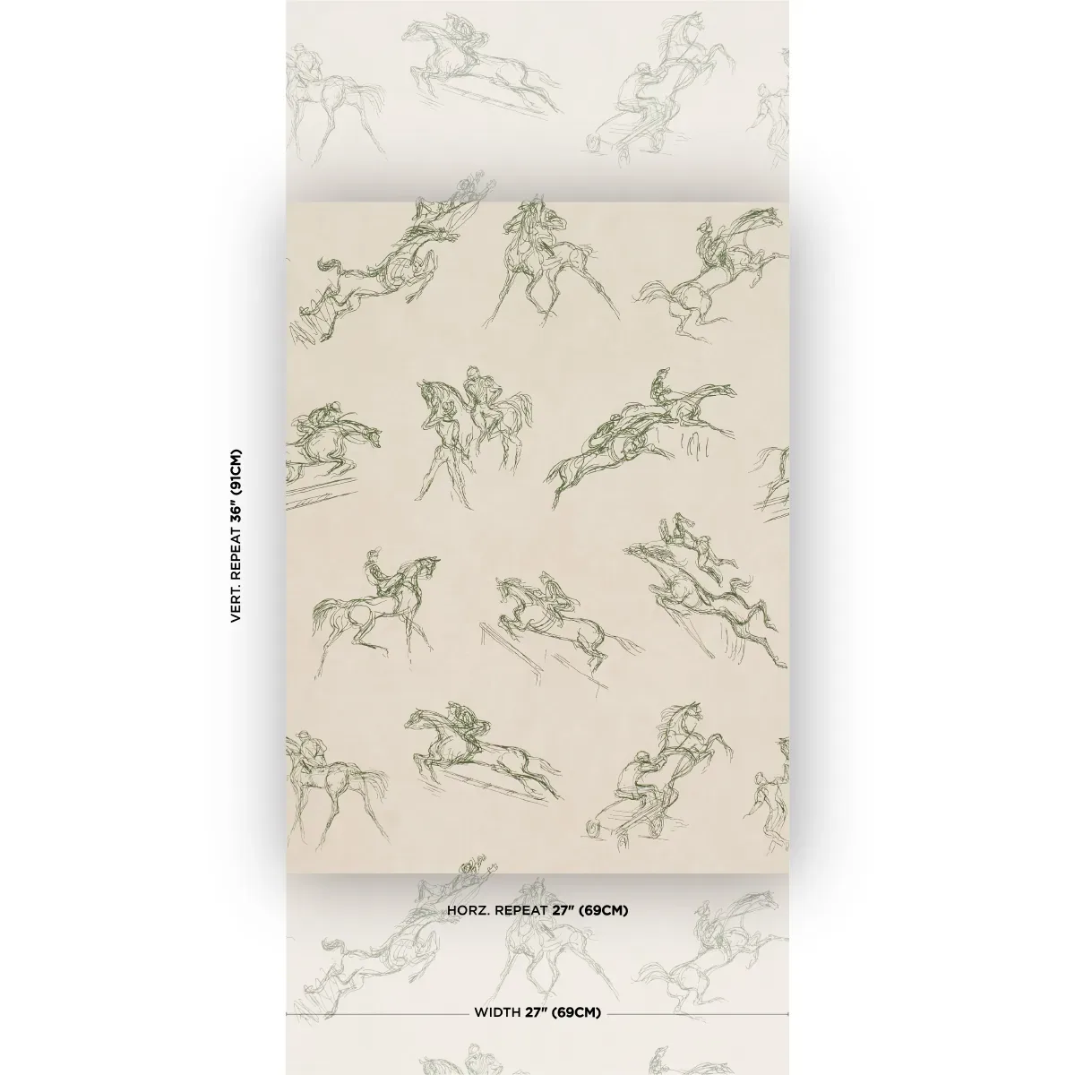TANBARK OLIVE Schumacher Wallpaper wallpaper - SKU 5017392