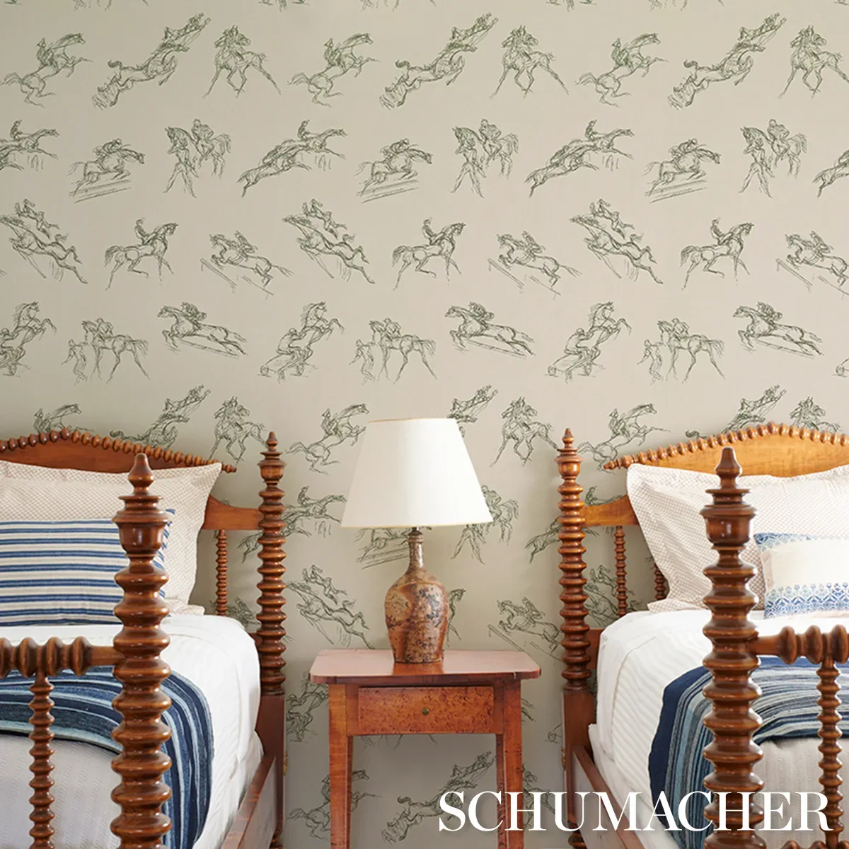 TANBARK OLIVE Schumacher Wallpaper wallpaper - SKU 5017392