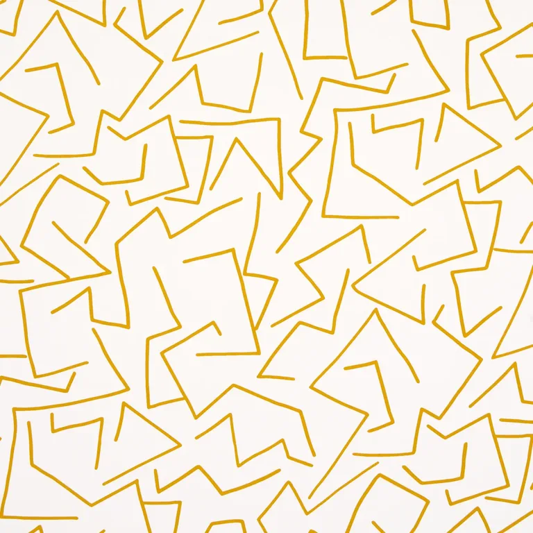 Schumacher TANGENT wallpaper, color OCHRE, SKU 5014000
