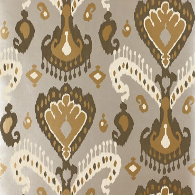 TASHKENT IKAT SILVER Schumacher Wallpaper wallpaper - SKU 5000990