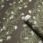 TASMANIAN MIMOSA - BROWN &GREEN Schumacher Wallpaper | Wallp TASMANIAN MIMOSA BROWN &GREEN Schumacher Wallpaper wallpaper - SKU 5015361