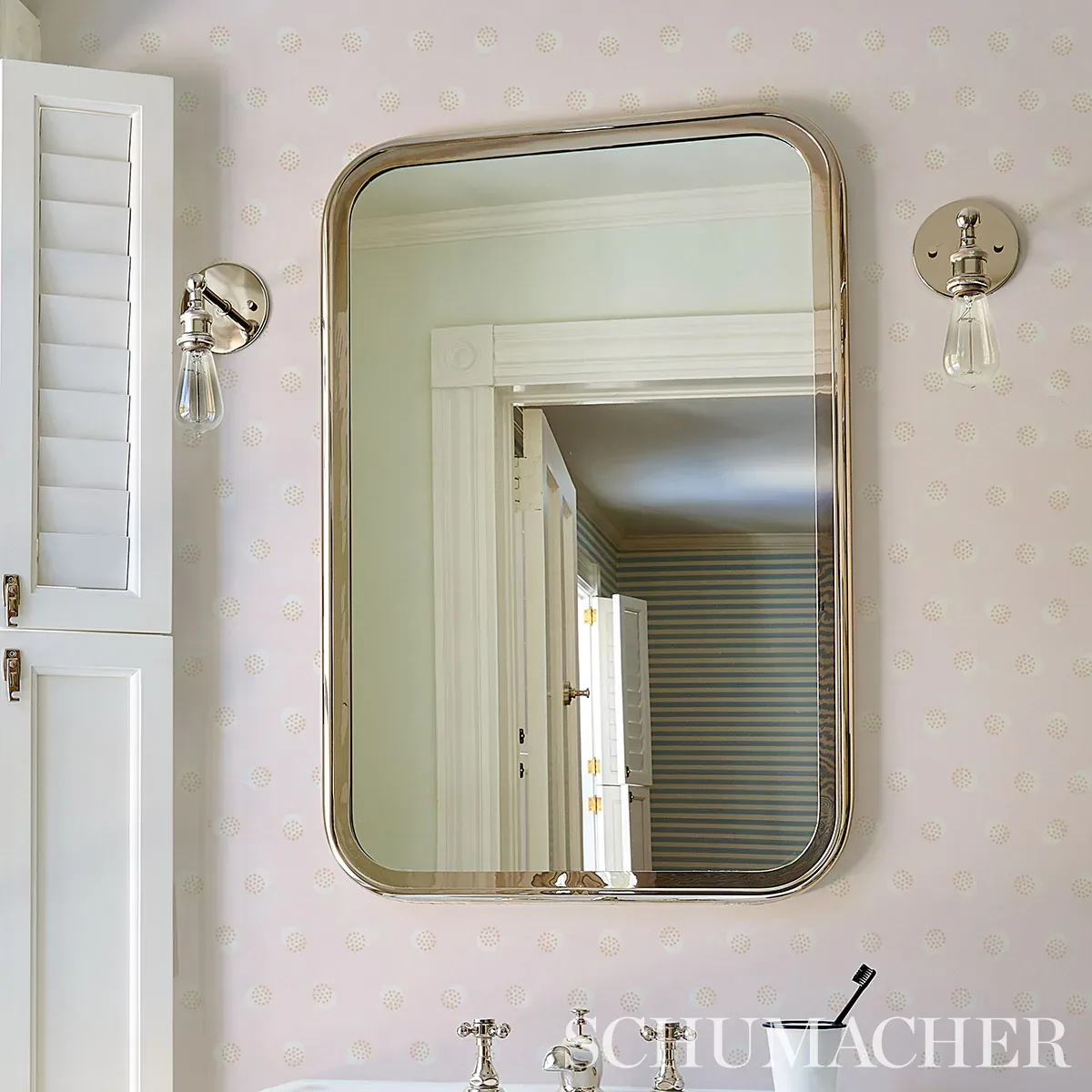 TAYLOR - PINK Schumacher Wallpaper | Wallpaper Twins TAYLOR PINK Schumacher Wallpaper wallpaper - SKU 5013082