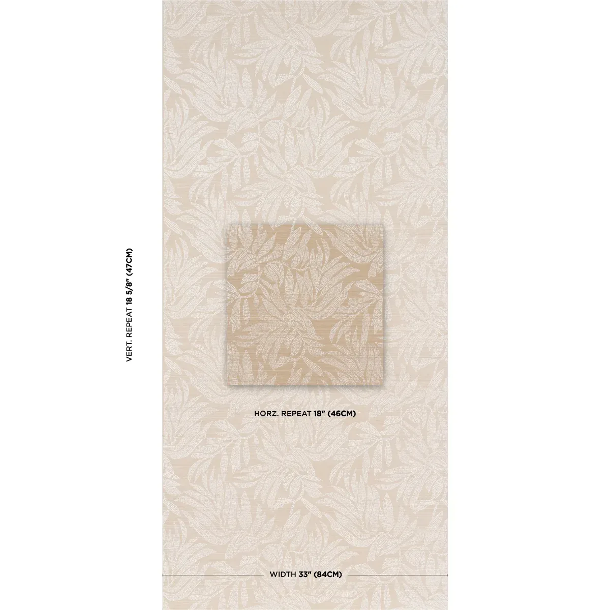 TAYRONA PALM MOSAIC SISAL - PLAYA DORADA SAND Schumacher Wal TAYRONA PALM MOSAIC SISAL PLAYA DORADA SAND Schumacher Wallpaper wallpaper - SKU 5016950