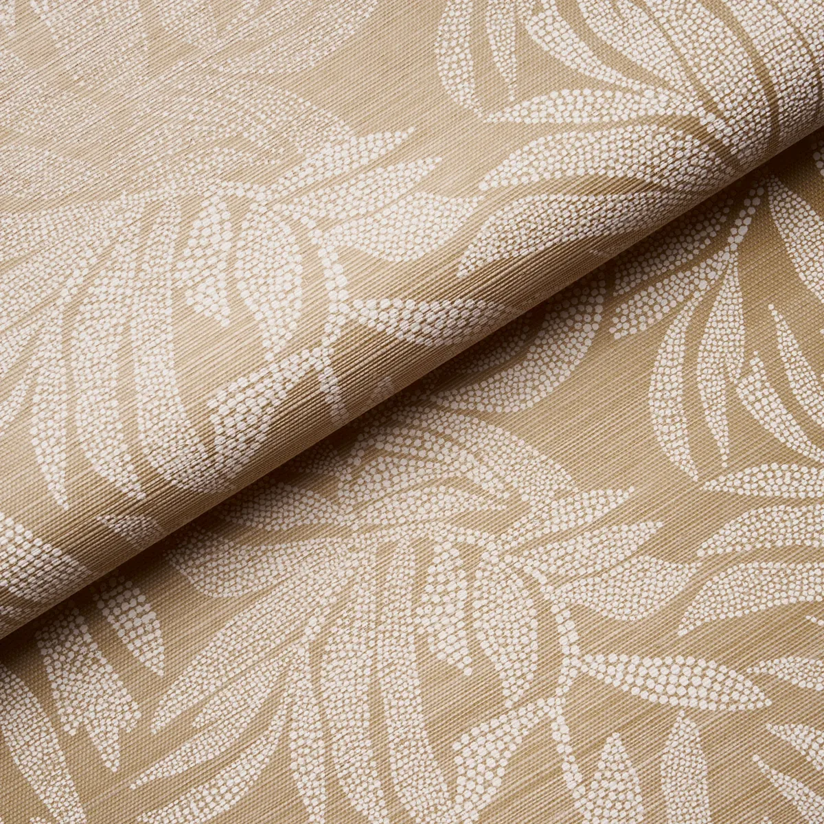 TAYRONA PALM MOSAIC SISAL - PLAYA DORADA SAND Schumacher Wal TAYRONA PALM MOSAIC SISAL PLAYA DORADA SAND Schumacher Wallpaper wallpaper - SKU 5016950