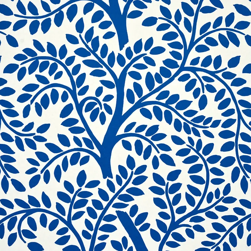 TEMPLE GARDEN II - BLUE Schumacher Wallpaper | Wallpaper Twi TEMPLE GARDEN II BLUE Schumacher Wallpaper wallpaper - SKU 5011962