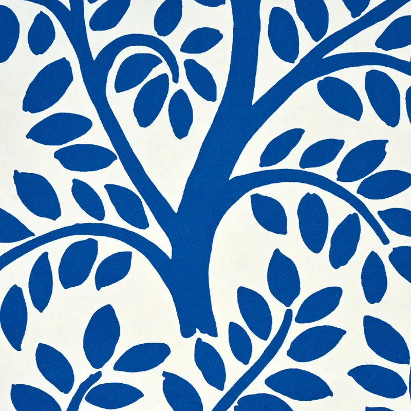 TEMPLE GARDEN II - BLUE Schumacher Wallpaper | Wallpaper Twi TEMPLE GARDEN II BLUE Schumacher Wallpaper wallpaper - SKU 5011962