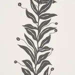 TENDRIL STRIPE - BLACK & CREAM Schumacher Wallpaper | Wallpa TENDRIL STRIPE BLACK & CREAM Schumacher Wallpaper wallpaper - SKU 5015490