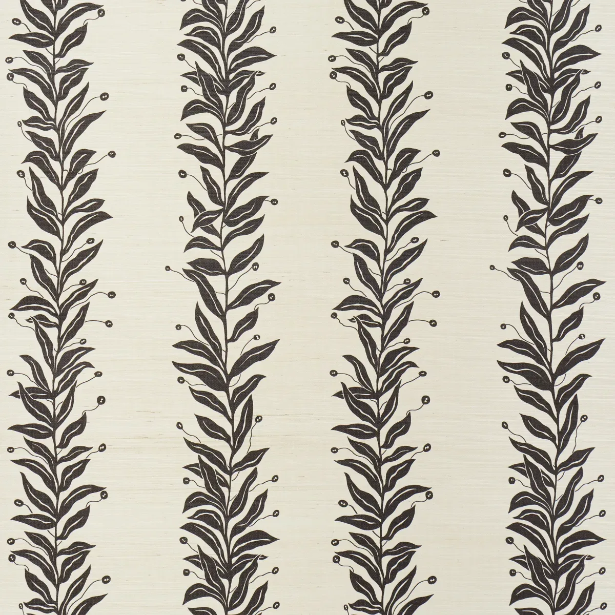 5015562 | TENDRIL STRIPE SISAL – BLACK & CREAM