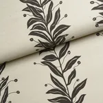 TENDRIL STRIPE SISAL BLACK & CREAM Schumacher Wallpaper wallpaper - SKU 5015562