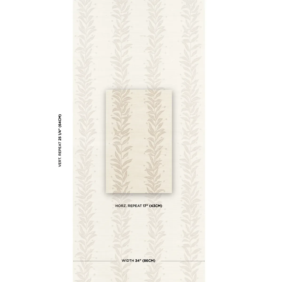 TENDRIL STRIPE SISAL - NATURAL Schumacher Wallpaper | Wallpa TENDRIL STRIPE SISAL NATURAL Schumacher Wallpaper wallpaper - SKU 5015561