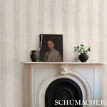 TENDRIL STRIPE SISAL - NATURAL Schumacher Wallpaper | Wallpa TENDRIL STRIPE SISAL NATURAL Schumacher Wallpaper wallpaper - SKU 5015561