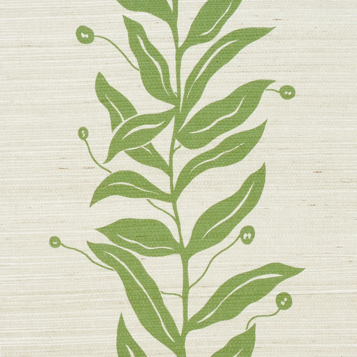 TENDRIL STRIPE SISAL OLIVE Schumacher Wallpaper wallpaper - SKU 5015560