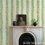 TENDRIL STRIPE SISAL OLIVE Schumacher Wallpaper wallpaper - SKU 5015560