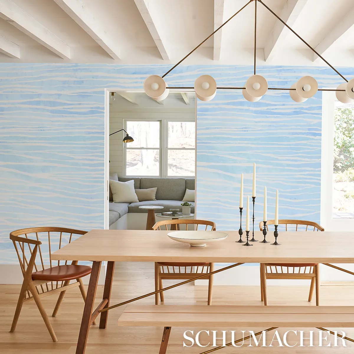 TERRA PANEL SET - PACIFIC Schumacher Wallpaper | Wallpaper T TERRA PANEL SET PACIFIC Schumacher Wallpaper wallpaper - SKU 5014701