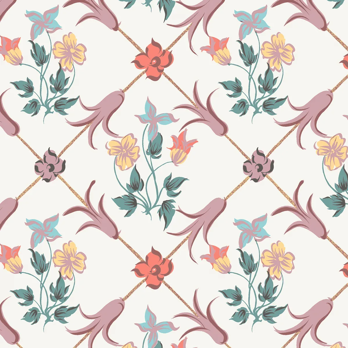 TESSIN MULTI Schumacher Wallpaper wallpaper - SKU 4504
